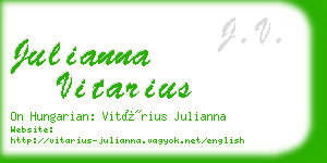 julianna vitarius business card
